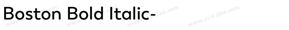 Boston Bold Italic字体转换